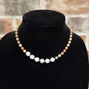 Multi-Tone Earth Colored Choker